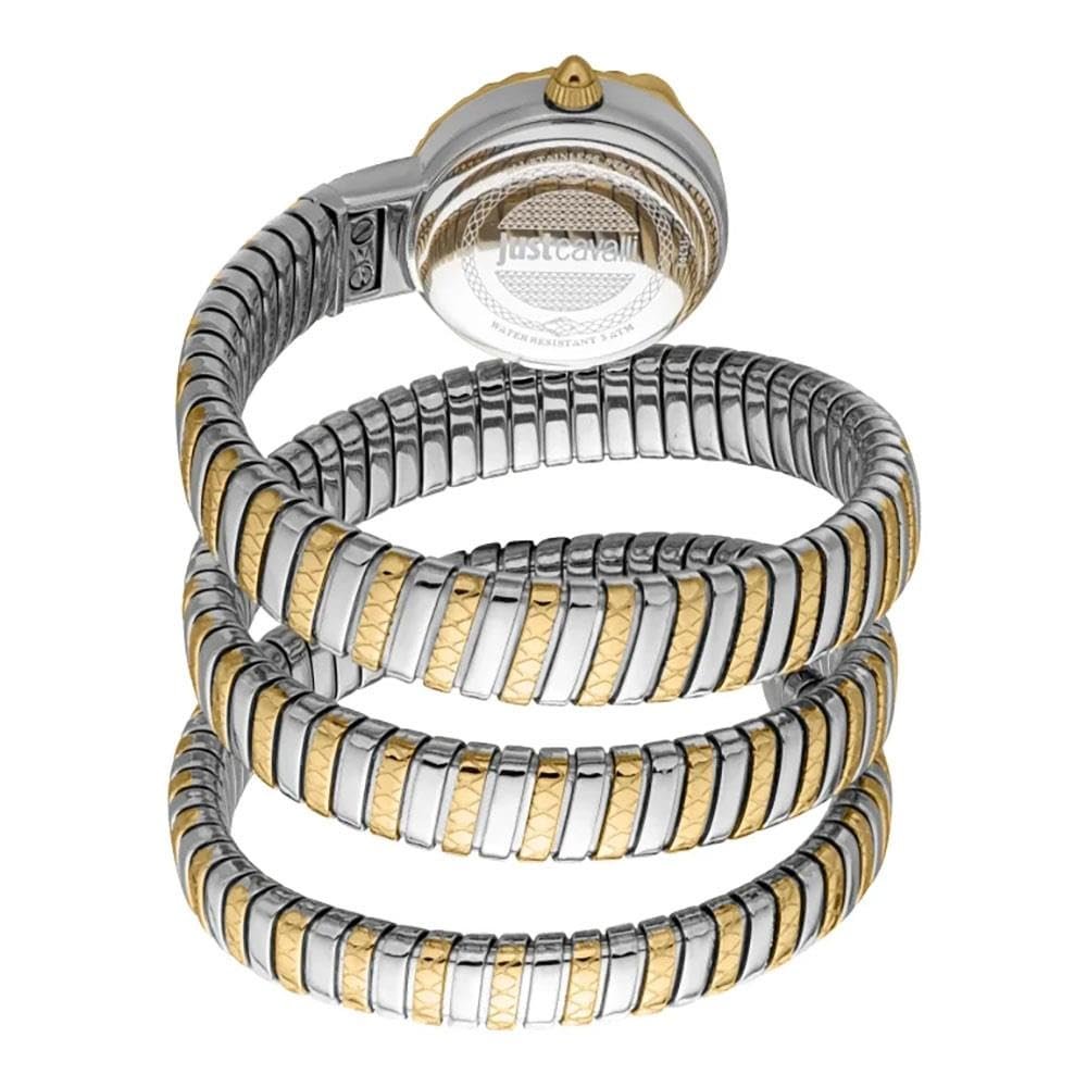 Женские Аналоговые Кварцевые Часы Just Cavalli JC1L302M0055 Two Tone Silver and Gold Modern, фото №4