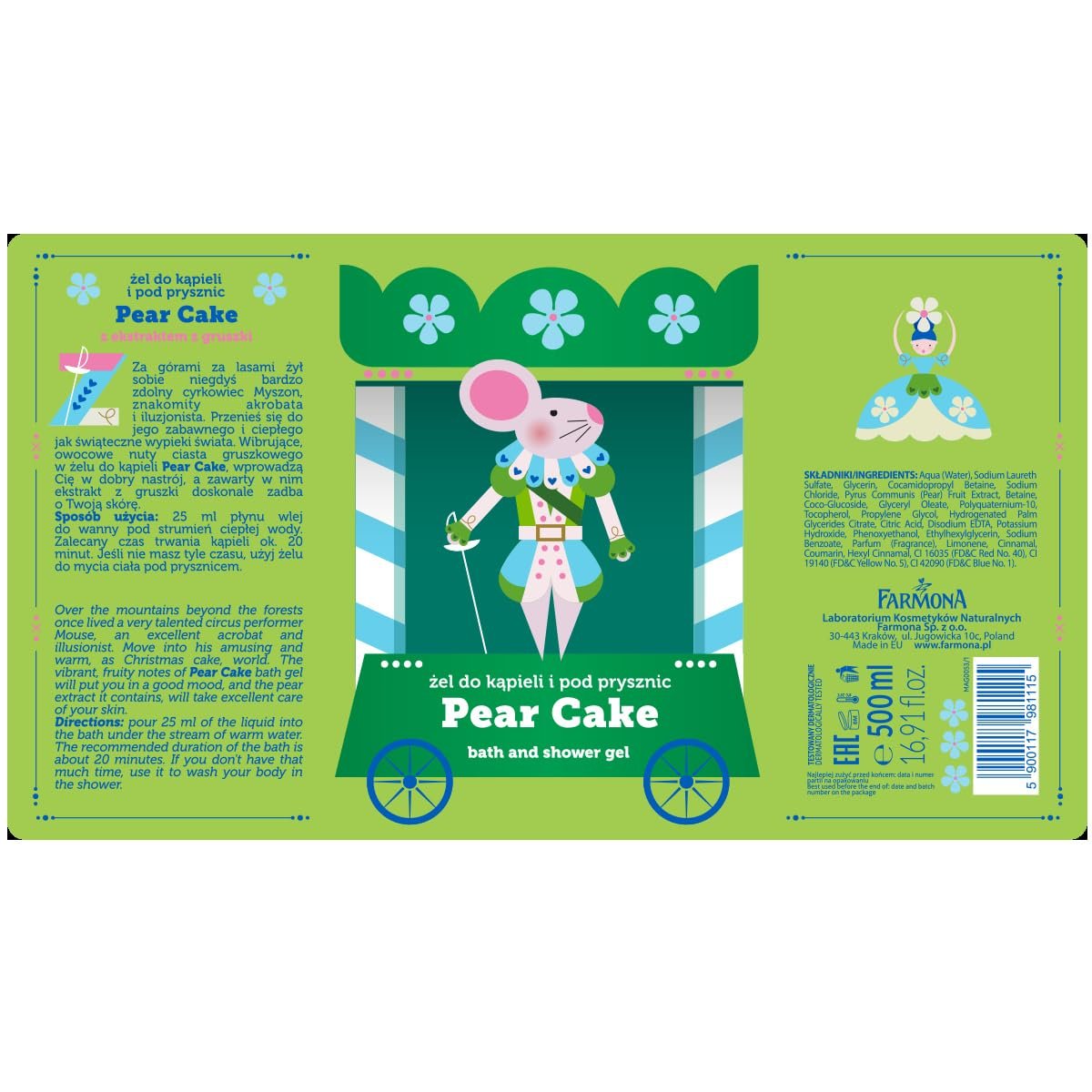 Гель для душа и ванны Farmona Magic Spa Pear Cake 500 мл, фото №2