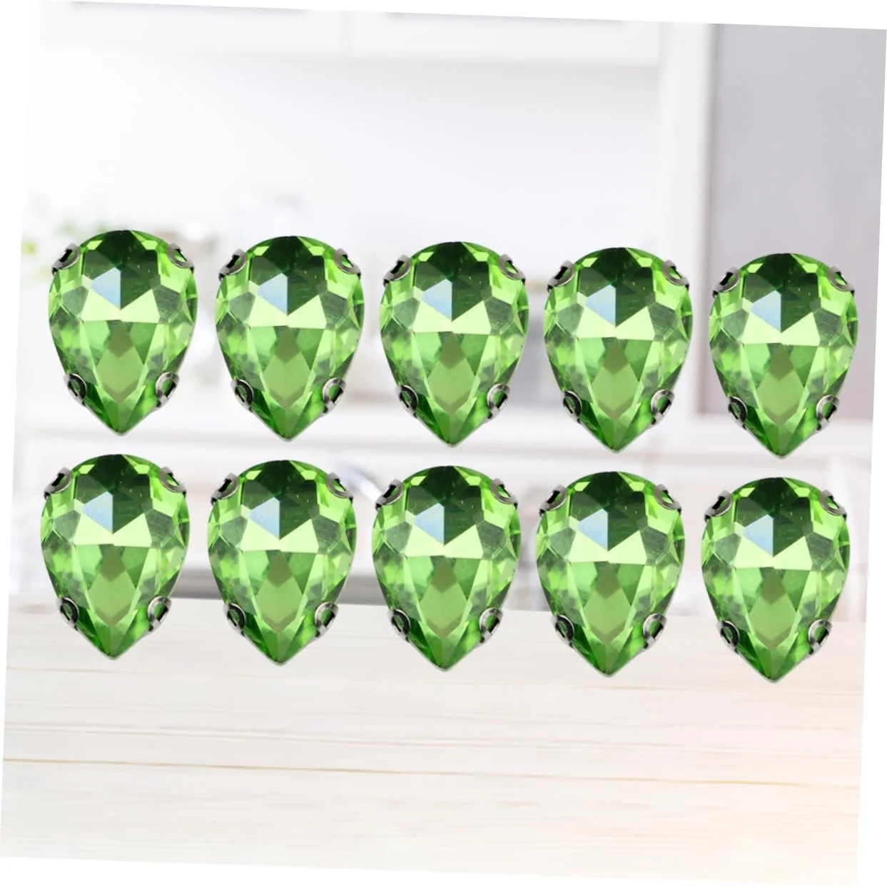 Стразы Листок Lurrose Уникальные кристаллы стекла высокой чистоты для обуви и аксессуаров для одежды, фото №5