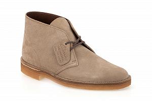 Черевики Desert Clarks Originals Wolf Suede серые - Фото 1