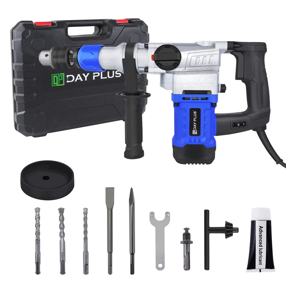 Перфоратор 1500 Вт 6 Дж SDS Дрель Электрический отбойный молоток Многофункциональный электрический молоток Дрель 800 об/мин с ручкой, вращающейся на 360°, зубило, фото №1 Перфоратор 1500 Вт 6 Дж SDS Дрель Электрический отбойный молоток Многофункциональный электрический молоток Дрель 800 об/мин с ручкой, вращающейся на 360°, зубило, фото №1