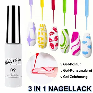 Гель-лак белый для дизайна ногтей, цветной гель для французского маникюра, УФ гель-лак для ногтей, гель-лаки для тонких линий, нетоксичный лак для ногтей для женщин, для дома, DIY, салона synthetic.ua - Фото 1