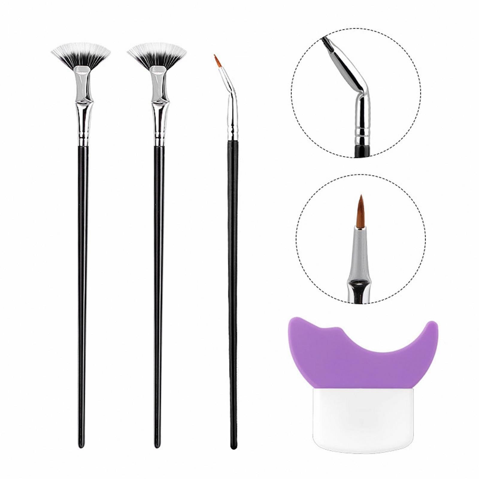 Набор кистей для макияжа глаз Abgewinkelter Eyeliner-Pinsel Wimpernstab-кисть для женщин и девушек, фото №6