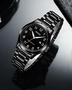 Часы CIVO Аналоговые Мужские Кварцевые Сталь Кожа Водонепроницаемые Дата Люминесцентные synthetic.ua - Фото 1