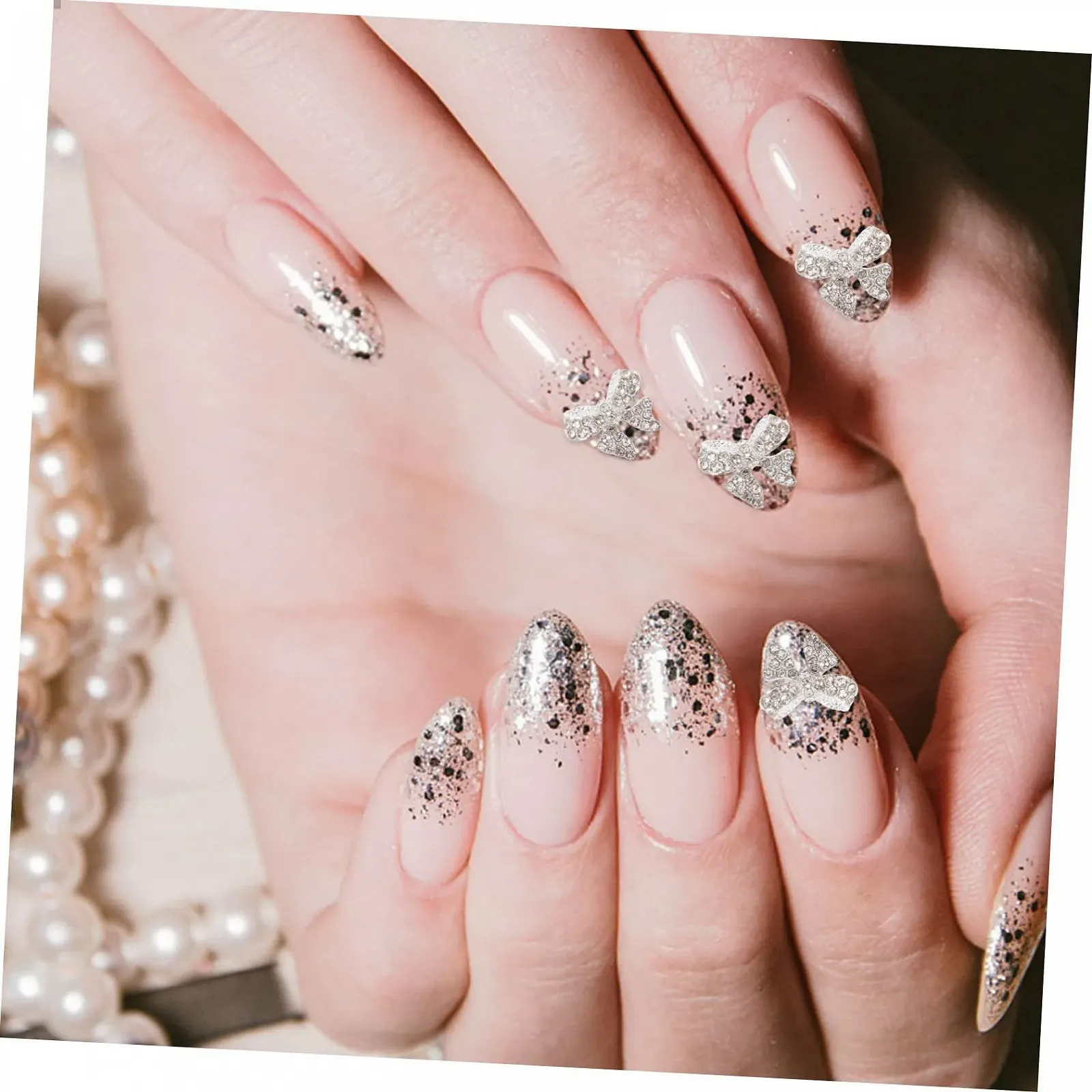 Прикраса для нігтів (5 шт.) Без бренду Сріблястий цинковий сплав, фото №7