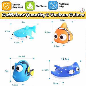 Игрушка для ванны Рыба разноцветная synthetic.ua - Фото 1