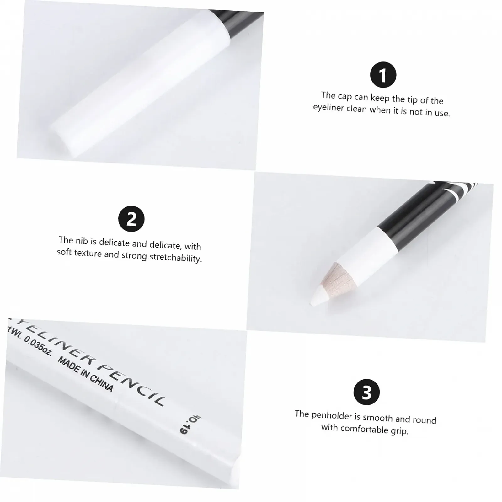 Кисточки для подводки глаз, деревянная палочка, фото №2 Кисточки для подводки глаз, деревянная палочка, фото №2