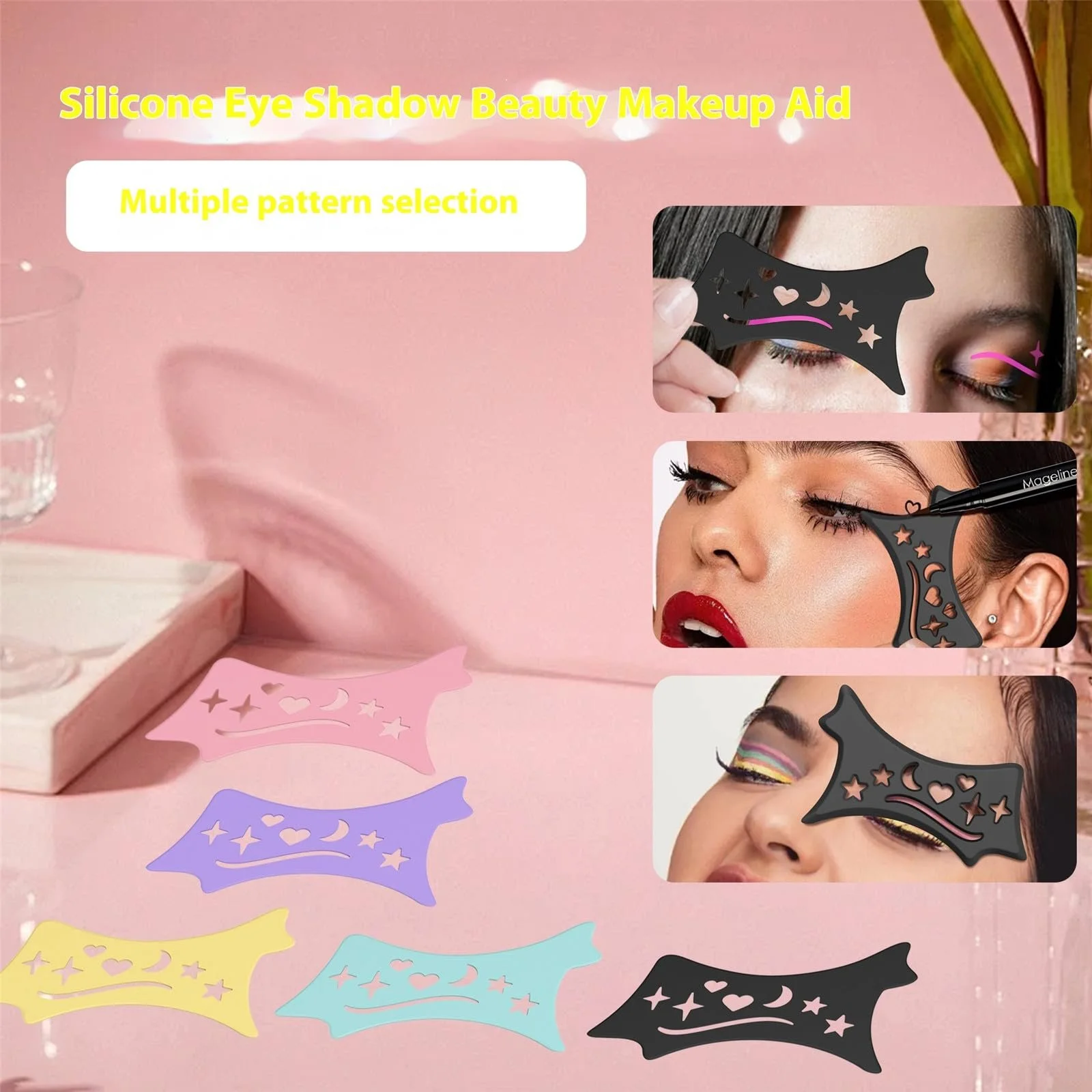 Тіні для повік трафарети BWANGIAO Eyeliner Силіконова, фото №6