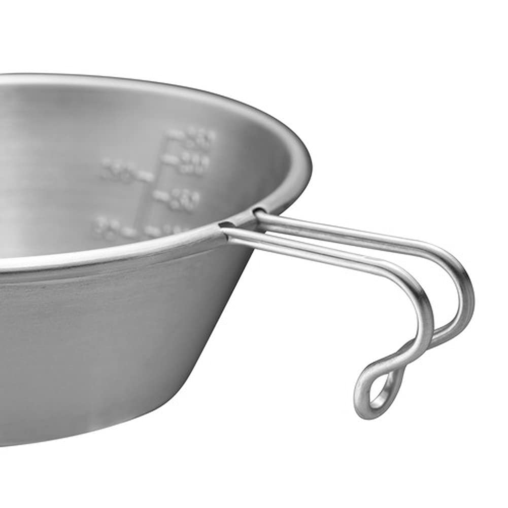 Миска KOCAN Outdoor из нержавеющей стали, походная, портативная посуда, широкая, 250 мл с ручкой для кемпинга, пикника, походов, нержавеющая сталь, фото №5