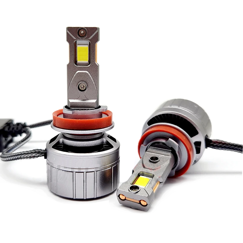 Сверх яркие светодиодные LED лампы H11 X30 50000 Лм 200 Вт свето-теневая граница Canbus обманка, фото №2