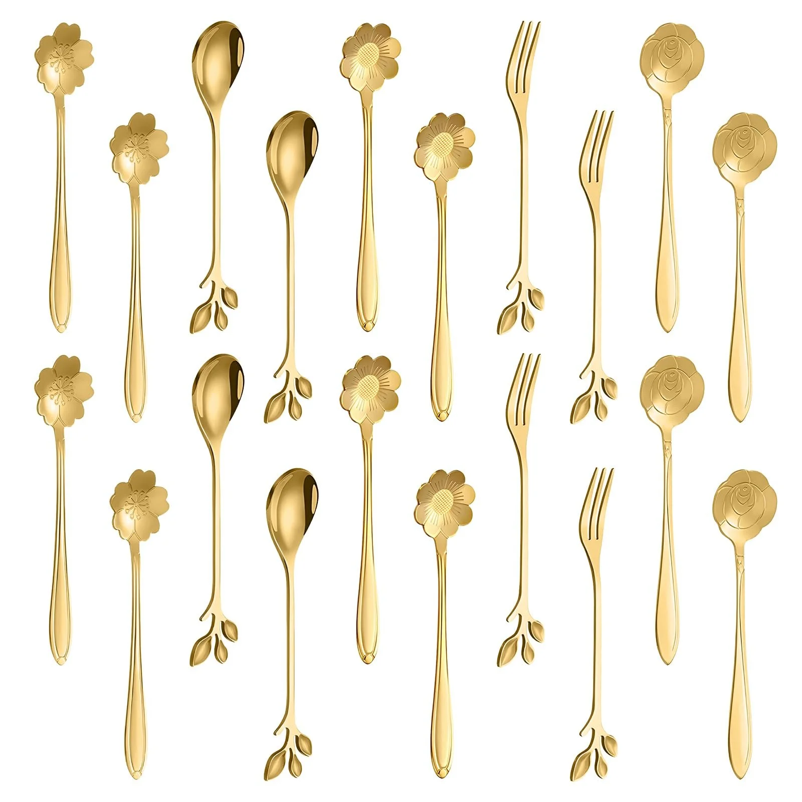 Ложка кавова JINGIHE 20 шт., з нержавіючої сталі, фото №1