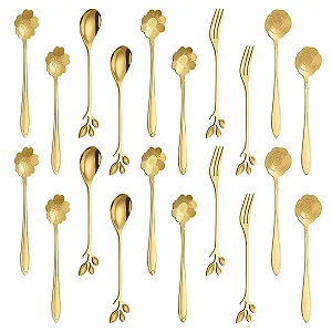 Ложка кавова JINGIHE 20 шт., з нержавіючої сталі - Фото 1