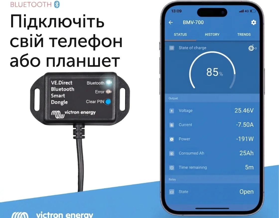 Bluetooth-адаптер Victron Energy VE.Direct Smart Dongle (ASS030536011), фото №2