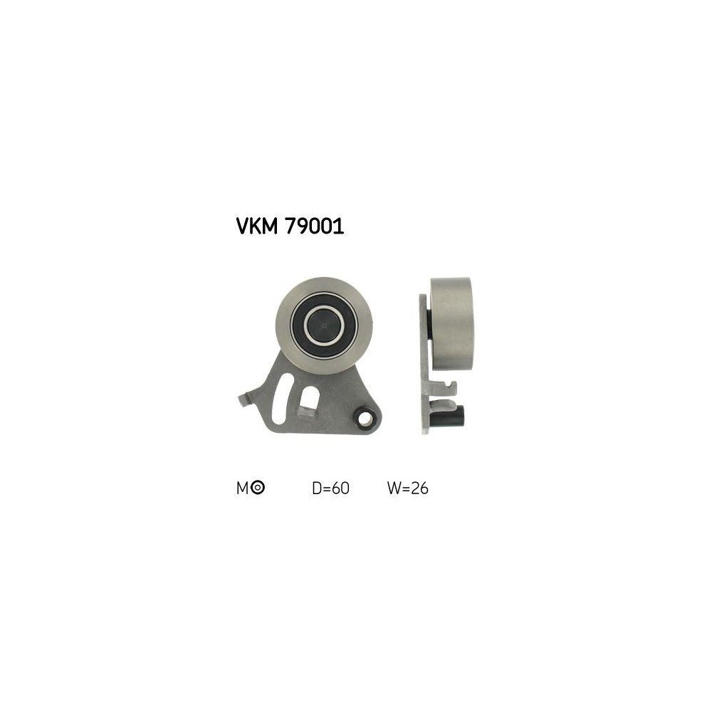Ролик натягувача ременя ГРМ SKF VKM 79001 для ISUZU GENERAL MOTORS, фото №1