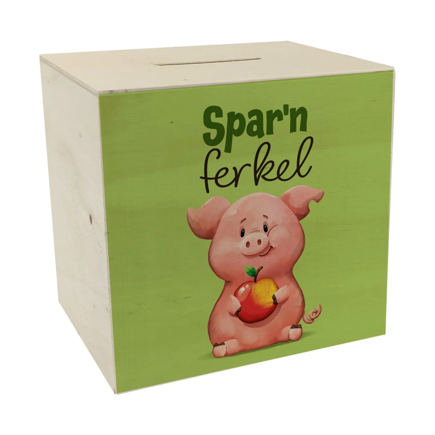 Скарбничка дерев'яна Порося Sparferkel з принтом, фото №1