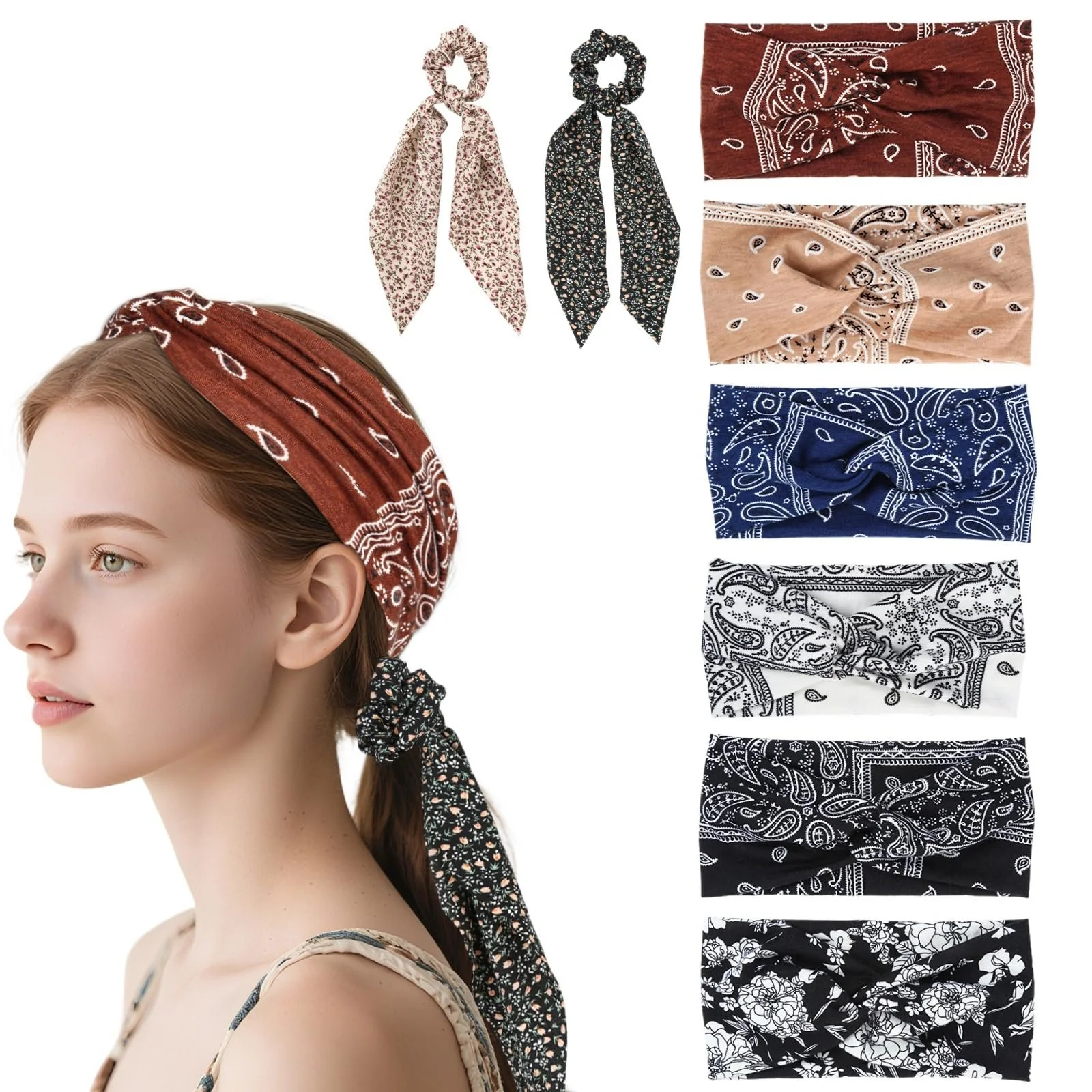 Пов'язка на голову в стилі бохо для жінок, фото №1 Пов'язка на голову в стилі бохо для жінок, фото №1