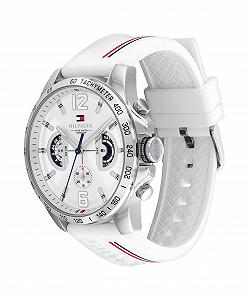 Мужские аналоговые многофункциональные кварцевые часы Tommy Hilfiger с силиконовым, нержавеющим стальным или кожаным ремешком, дополнительные циферблаты для дня и даты, водонепроницаемость до 5 атм. synthetic.ua - Фото 1
