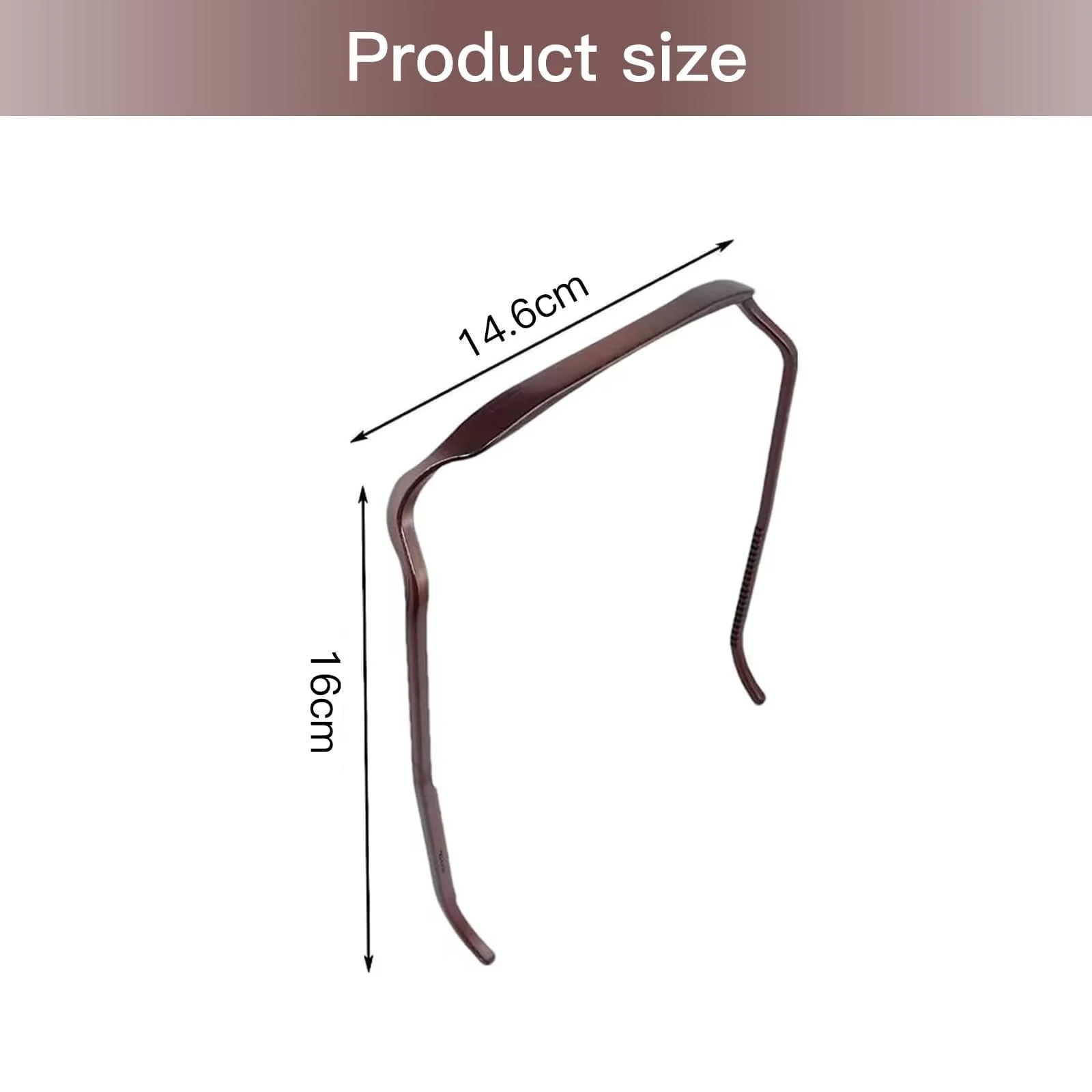 Обруч Квадратний для волосся кучерявого, фото №2