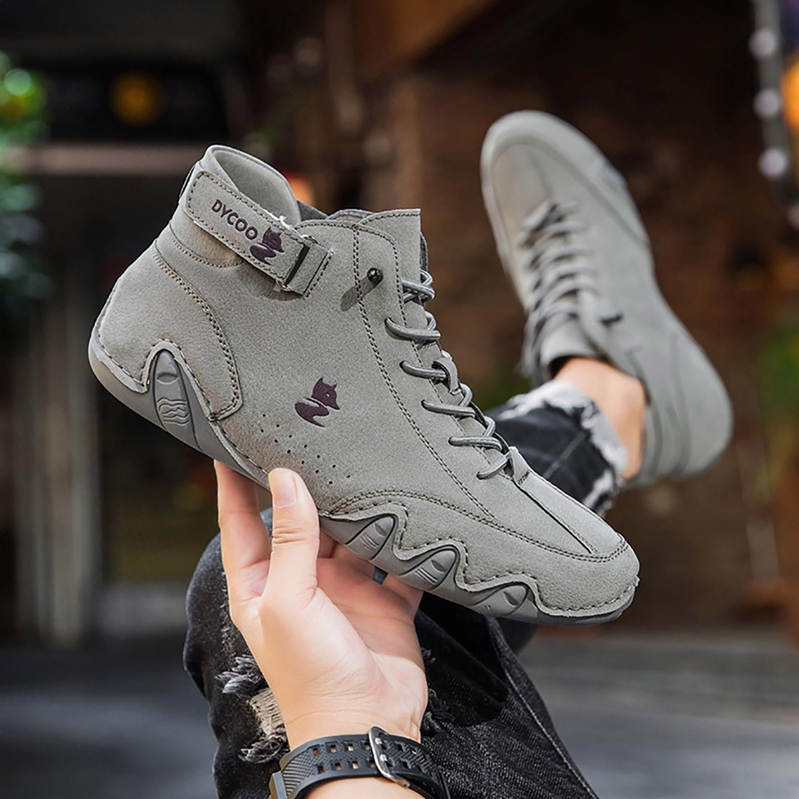 Ботинки Lvnsdknerse для ходьбы босиком, кожаные, высокие альпака, ковбойские, итальянские, водонепроницаемые, для лодки, с пальцами, унисекс, размер, фото №6 Ботинки Lvnsdknerse для ходьбы босиком, кожаные, высокие альпака, ковбойские, итальянские, водонепроницаемые, для лодки, с пальцами, унисекс, размер, фото №6