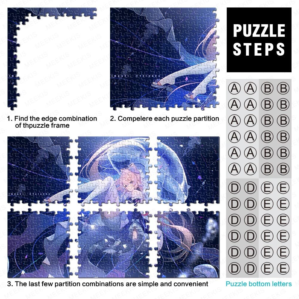 Картонный пазл Genshin Impact Sangonomiya Kokomi 1000 деталей 26 x 38 см, фото №2