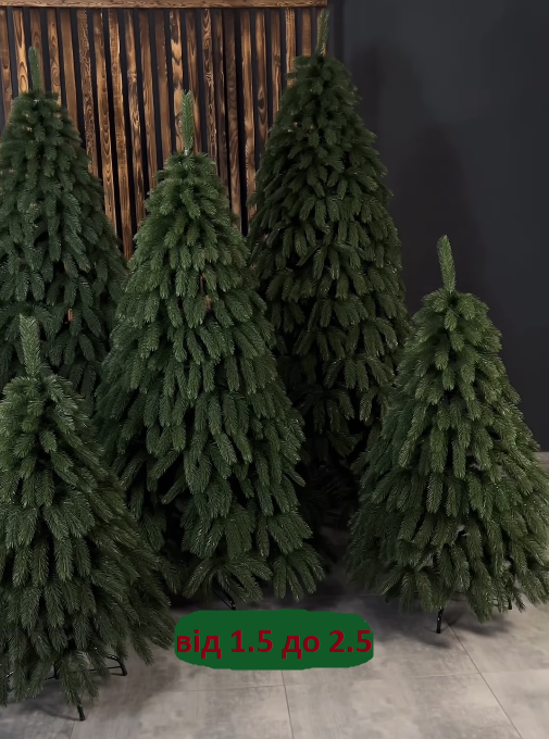 🎄 Ялинка штучна "Буковельська Зелена Блакитна Засніжена V8" Ялинка лита, фото №4