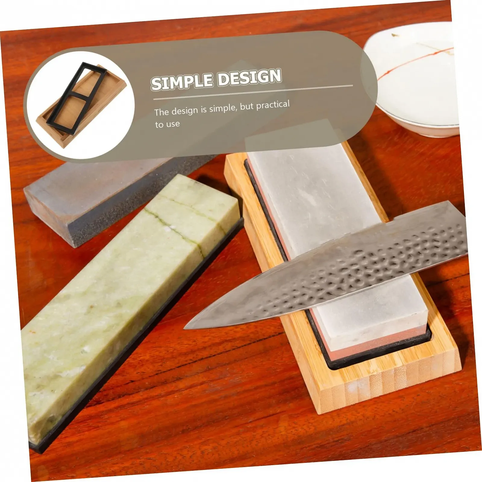 Тримач для точильного каменя VILLCASE 3 набори гумовий, фото №2