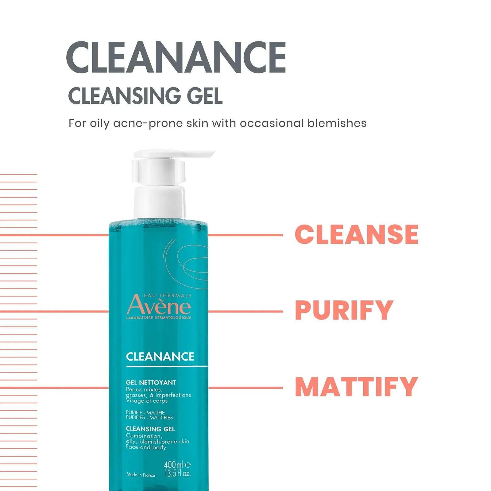Гель для умывания Avene Cleanance 400 мл, фото №2