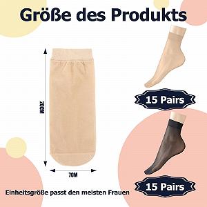 Носки ZOCONE Прозрачные 30 пар, Женские нейлоновые носки, Тонкие носки, Женские короткие шелковые носки, Щиколотки, Нейлоновые носки, Прозрачные тонкие носки, Летние шелковые тонкие 34-41 synthetic.ua - Фото 1