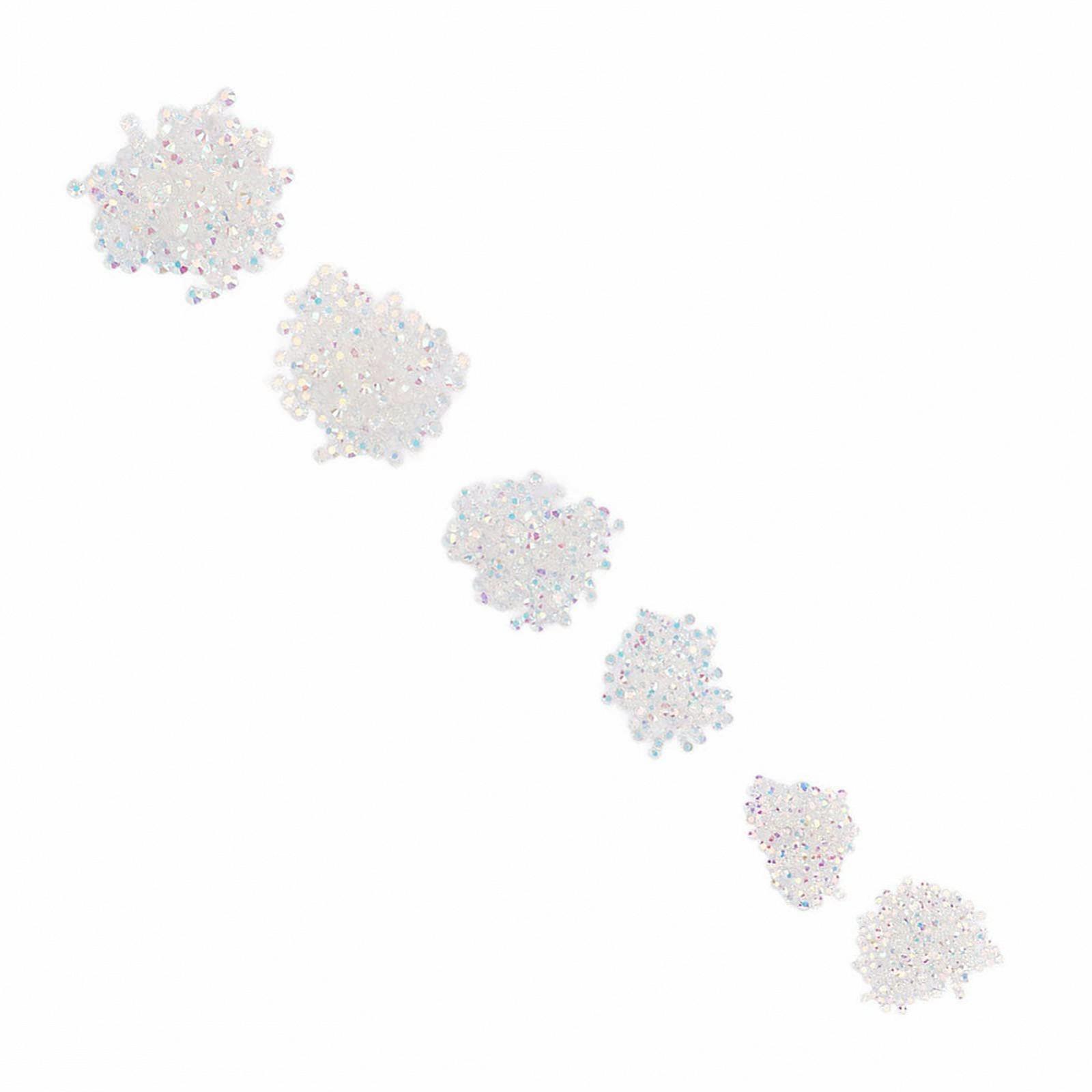 Разные размеры Стразы для ногтей Белое AB Стекло Цветная глазурь для дизайна ногтей, макияжа глаз, обуви, мобильных телефонов, кошельков, декора 9 г, фото №8