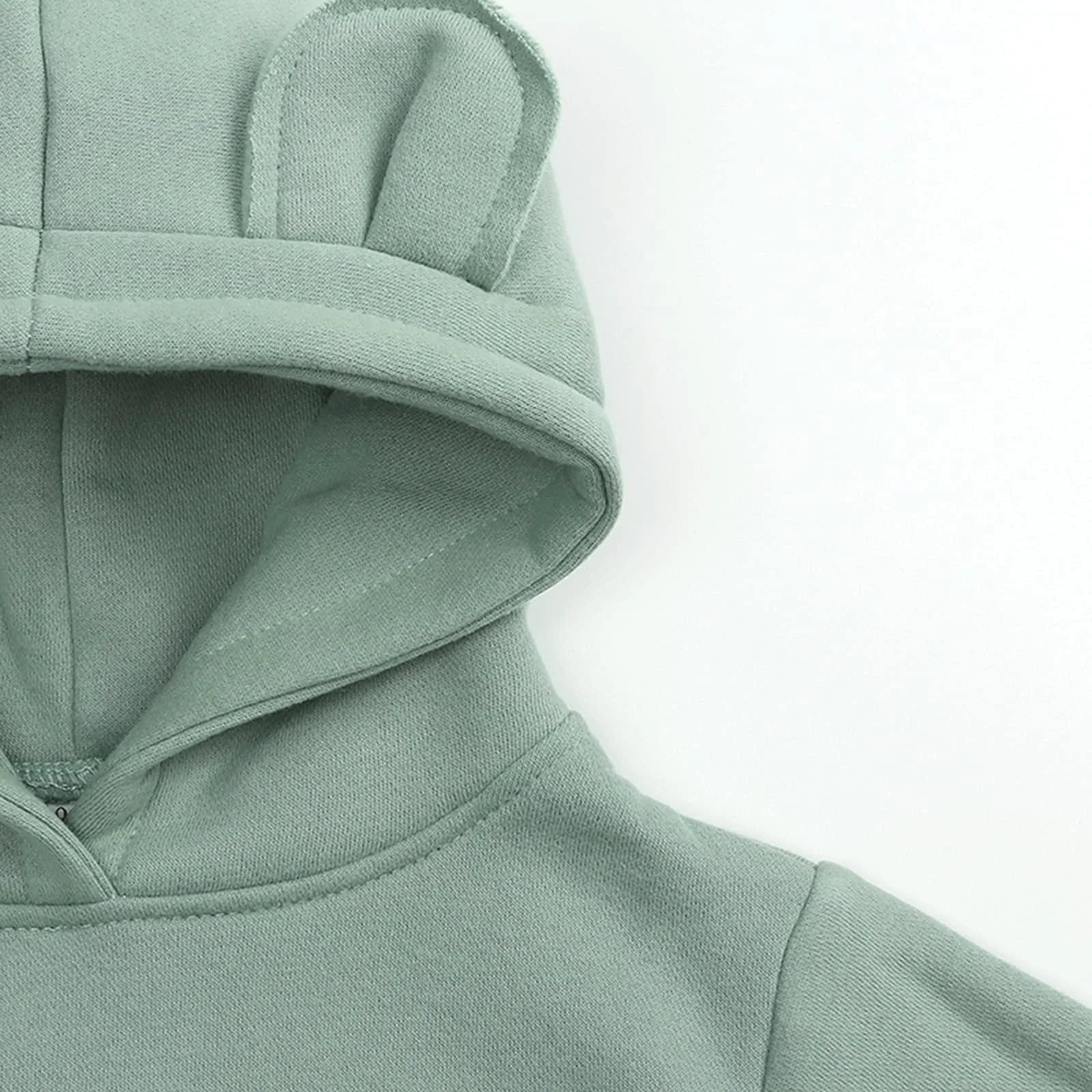 Толстовка для малышей Топ Детская толстовка однотонная для мальчиков и девочек с милыми ушками Детские топы Жилет, фото №3 Толстовка для малышей Топ Детская толстовка однотонная для мальчиков и девочек с милыми ушками Детские топы Жилет, фото №3