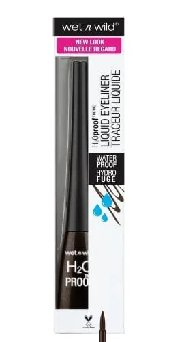 Подводка для глаз Wet n Wild H20 Proof Felt Tip Liquid Eyeliner Черный, фото №2