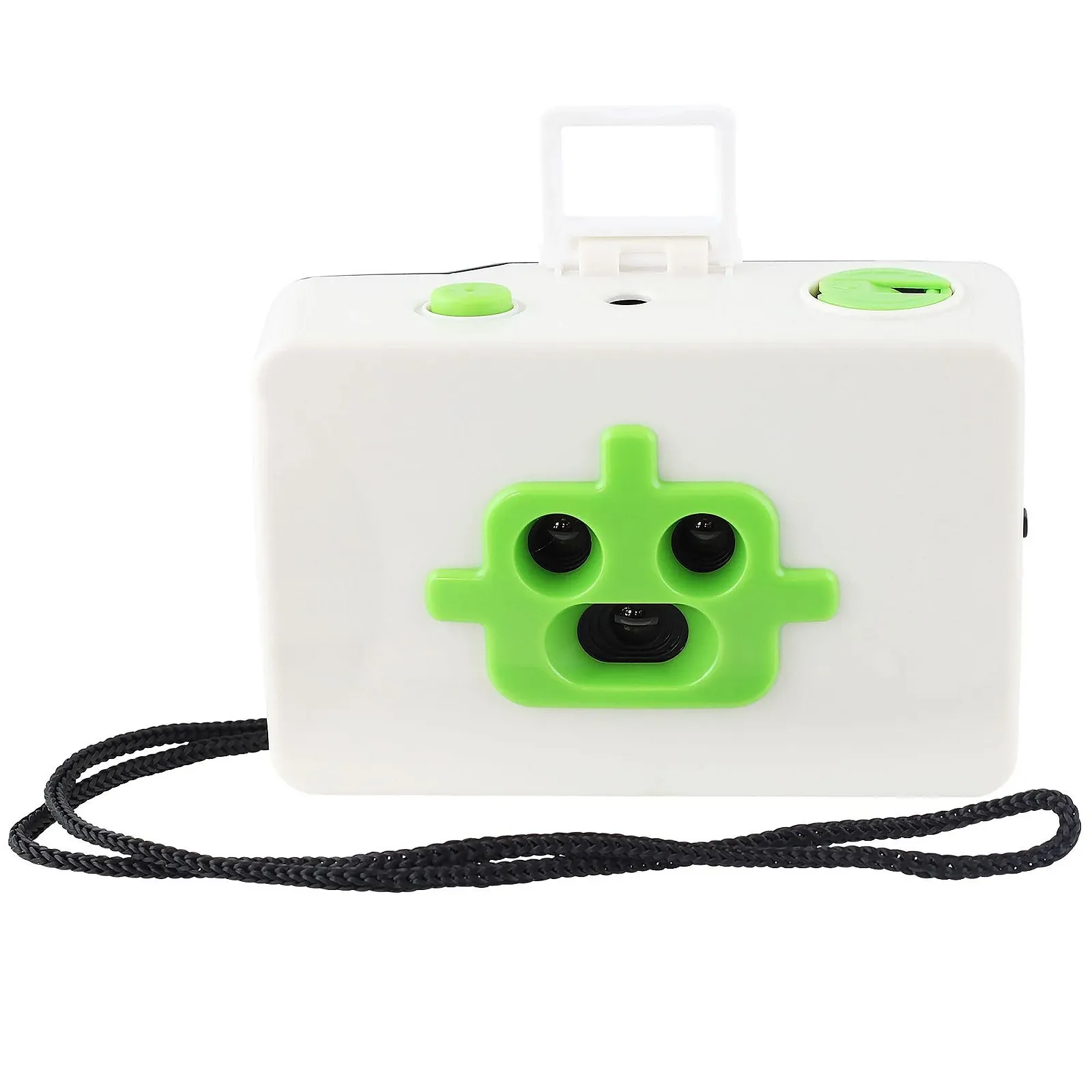 Фотокамера Freak Scene Robot з 3 об'єктивами 35 мм біло-зелена, фото №1