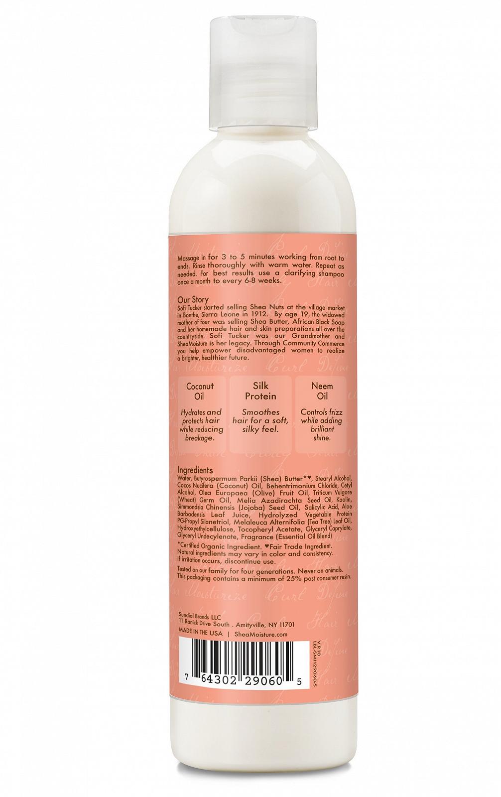 Кондиционер Shea Moisture Co-Wash Conditioning Cleanser Coconut & Hibiscus 8 унций (2 упаковки), фото №4 Кондиционер Shea Moisture Co-Wash Conditioning Cleanser Coconut & Hibiscus 8 унций (2 упаковки), фото №4