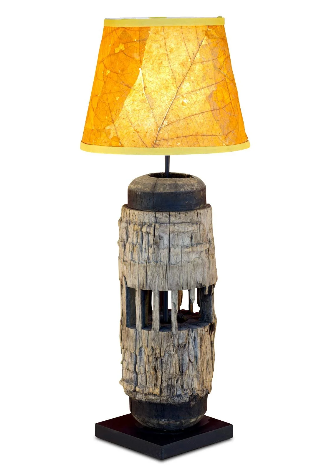 Настільна лампа Kinaree Thaiiri дерево листя тикового дерева 60-90 см, фото №1