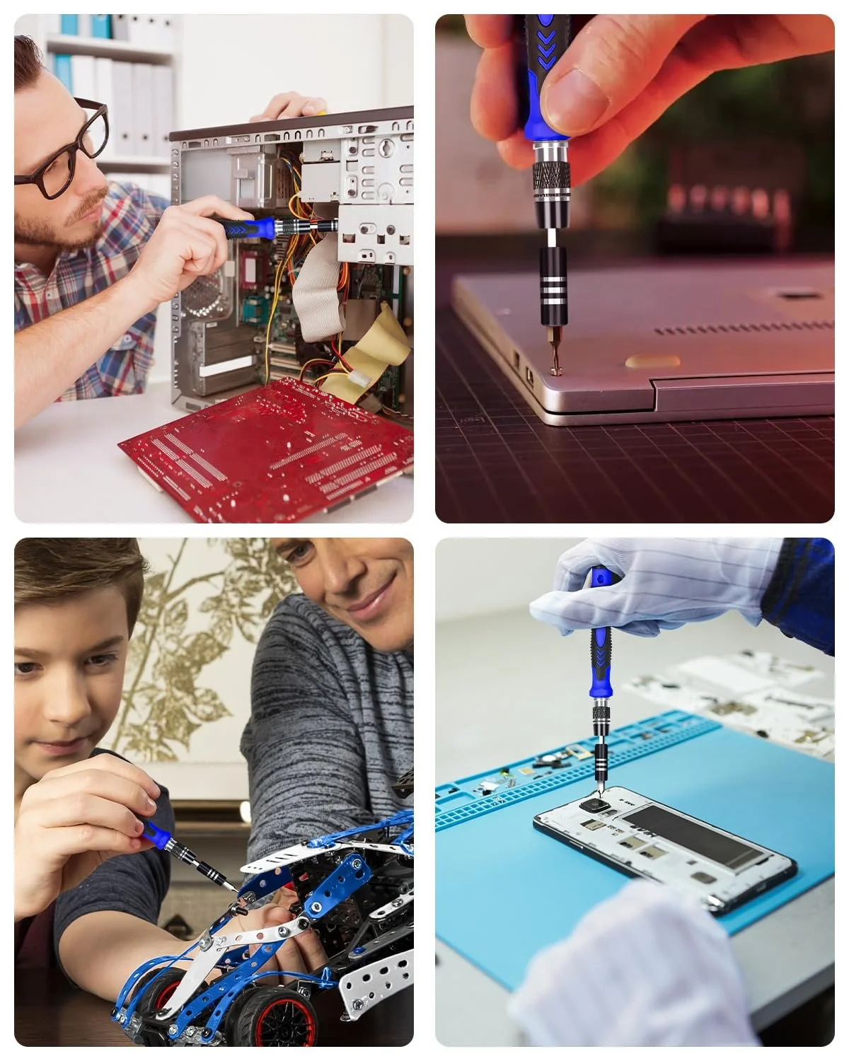 Набор отверток LOSGATOS 62 в 1 Мобильный телефон инструмент точный мини, фото №7