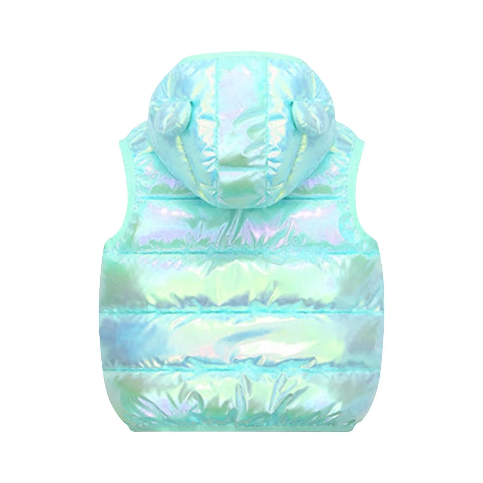 Дитячий пуховий жилет NZYIHAO зимовий з капюшоном для хлопчиків і дівчаток, фото №4