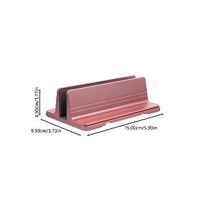 Вертикальная Подставка для Ноутбука из Алюминиевого Сплава Регулируемая Стабильная Настольная Подставка для Ноутбуков и Планшетов Компактная Многофункциональная Стильный Органайзер для Стола synthetic.ua - Фото 1