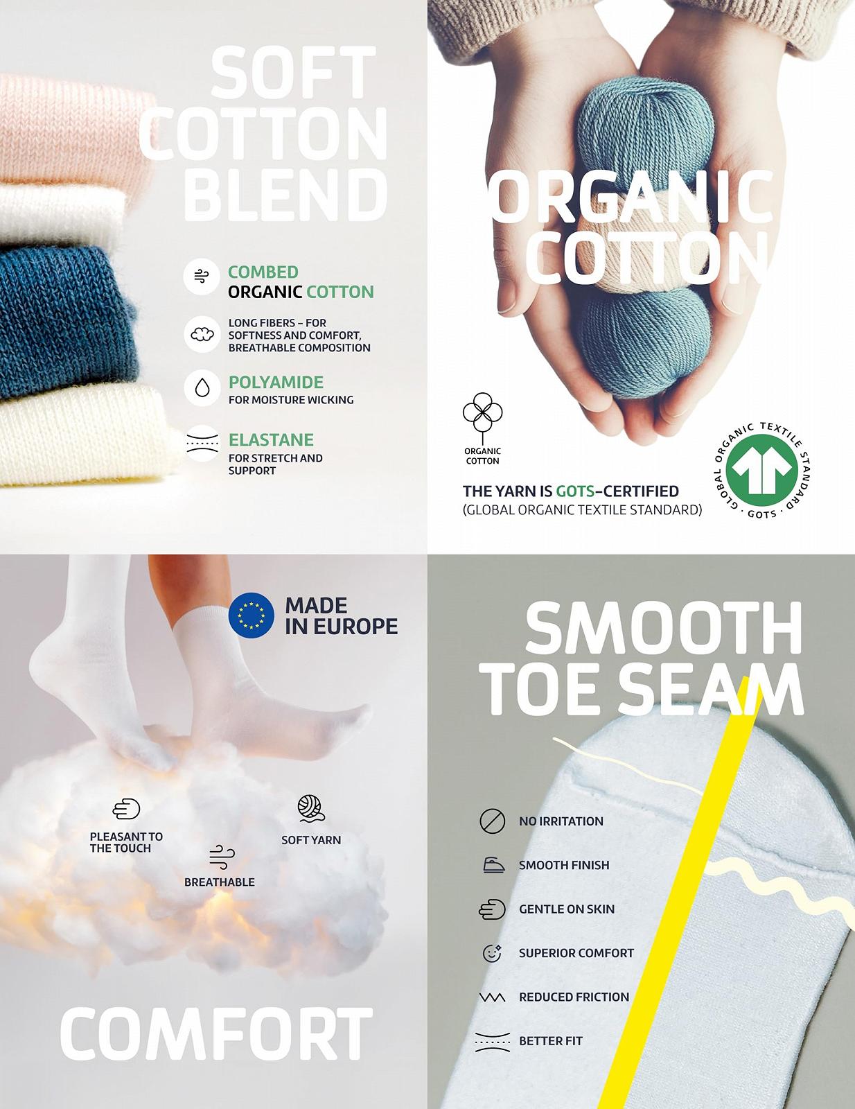 Шкарпетки Унісекс Rain Clouds Organic Cotton Різнокольорові, фото №7