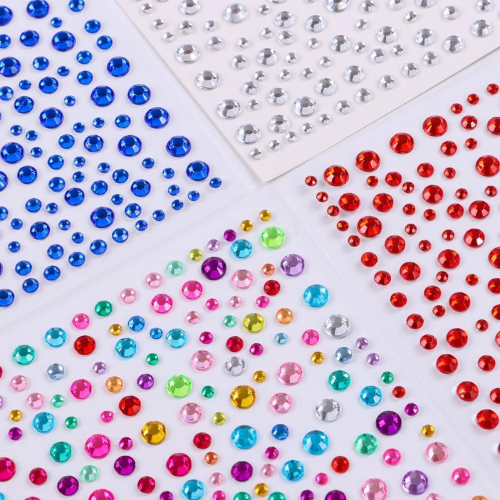 Самоклеящиеся блестящие камни для лица, фото №2