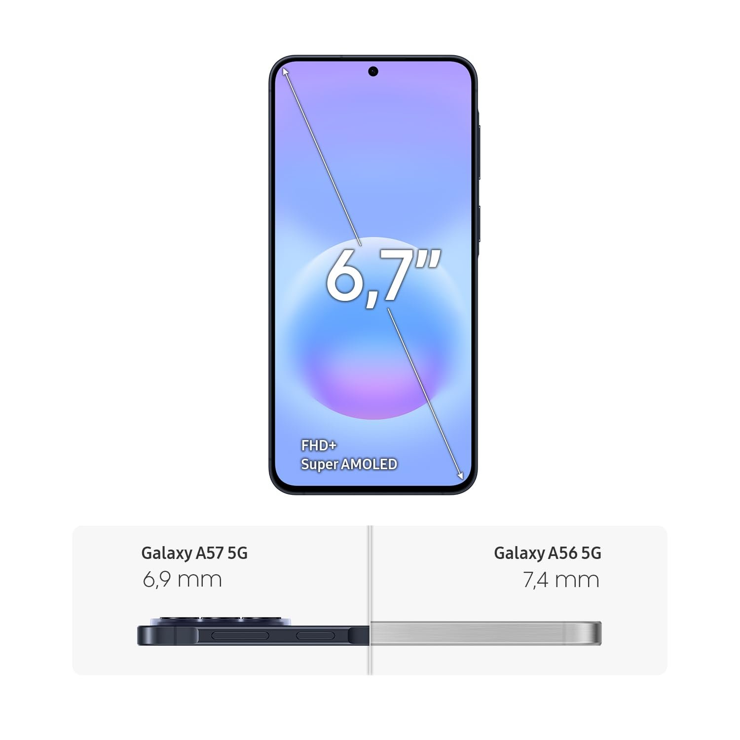 Смартфон Samsung Galaxy A57 5G 256GB Awesome Navy, фото №10 Смартфон Samsung Galaxy A57 5G 256GB Awesome Navy, фото №10
