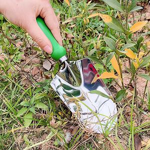 Лопата совковая садовая ручная Сверхпрочная нержавеющая сталь Эргономичная ручка для садоводства, прополки, пересадки и копания Зеленый synthetic.ua - Фото 1