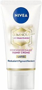 Крем для рук NIVEA Luminous 630 SPF15, 50 мл, живильний крем - Фото 1