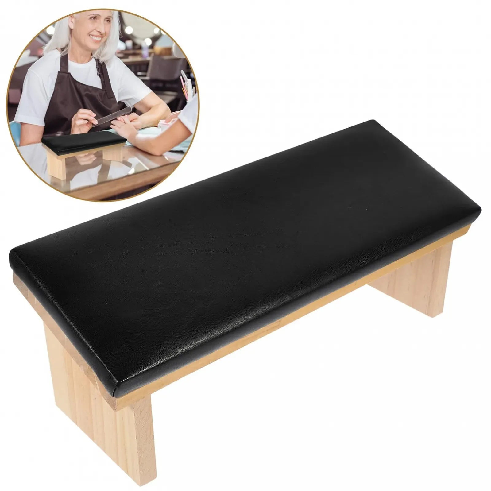 Подставка для рук Ipetboom из искусственной кожи для маникюра Нескользящая, фото №7