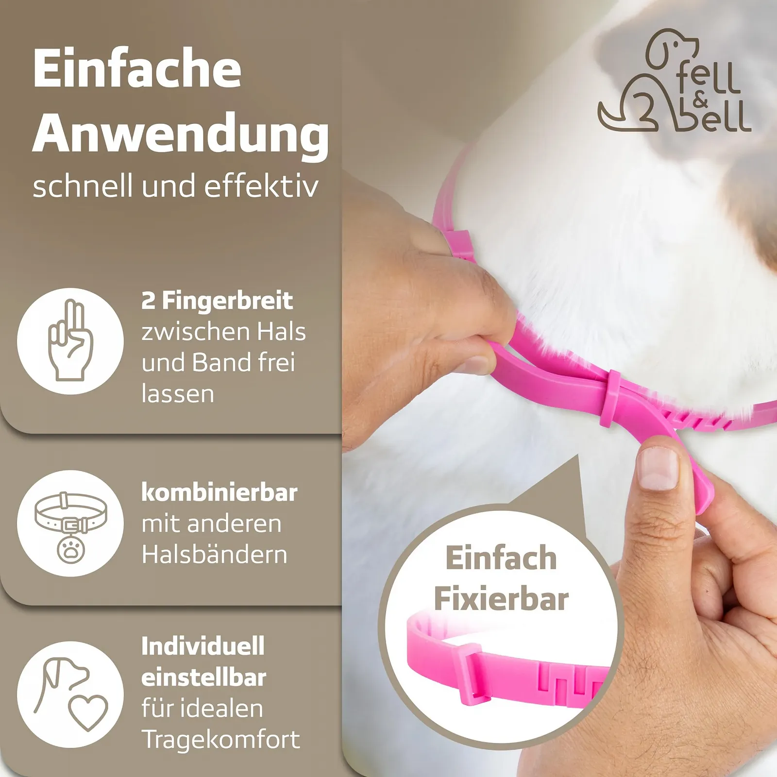 Нашийник проти кліщів fell&bell Silicone & Coconut Oil Spray 60 мл Chemical-Free, фото №4