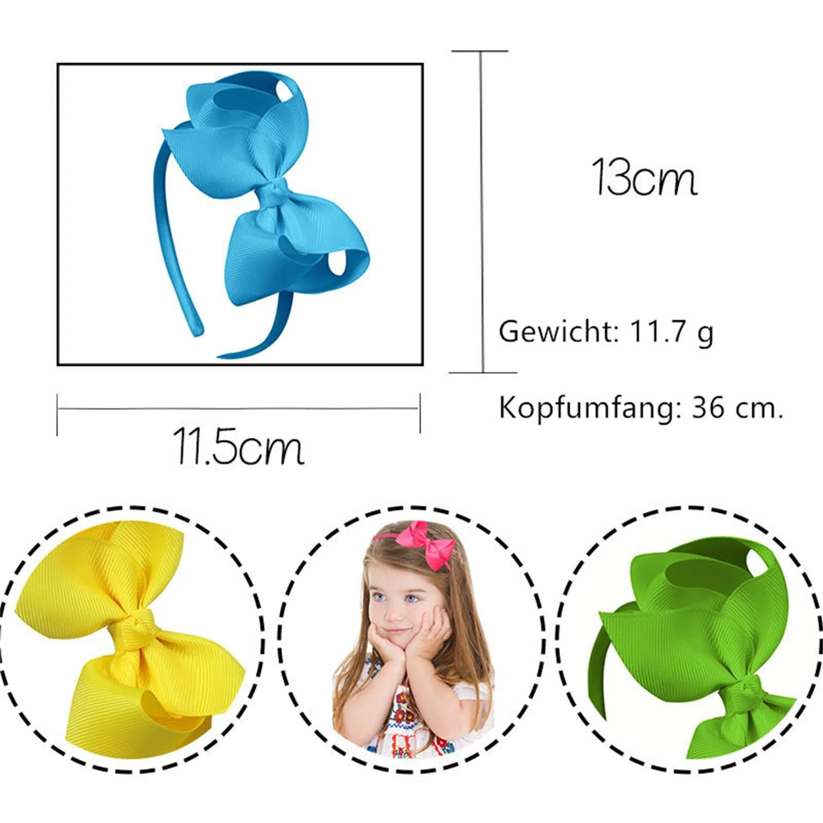 Набор обручей на голову с бантом., фото №5 Набор обручей на голову с бантом., фото №5