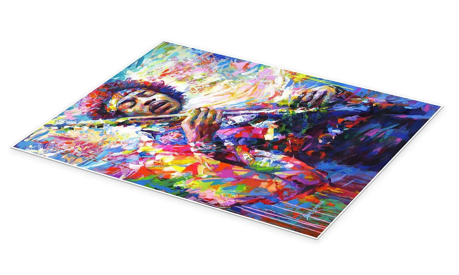 Постер Leon Devenice Jimi Hendrix II 70 x 90 см Синий, фото №2