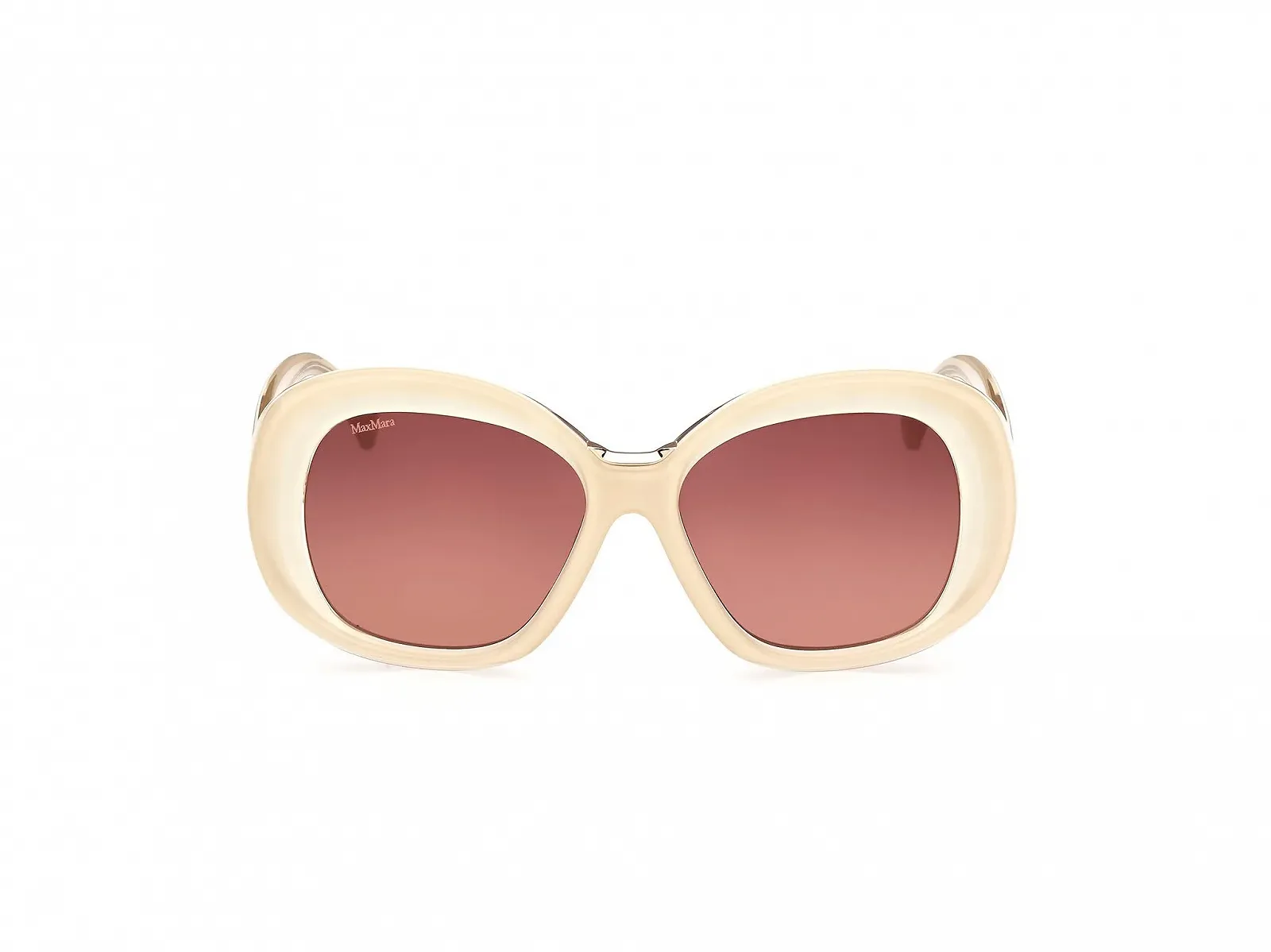 Сонцезахисні окуляри MaxMara MM0087 25F глянсовий слонова кістка 55/16/140, фото №2 Сонцезахисні окуляри MaxMara MM0087 25F глянсовий слонова кістка 55/16/140, фото №2