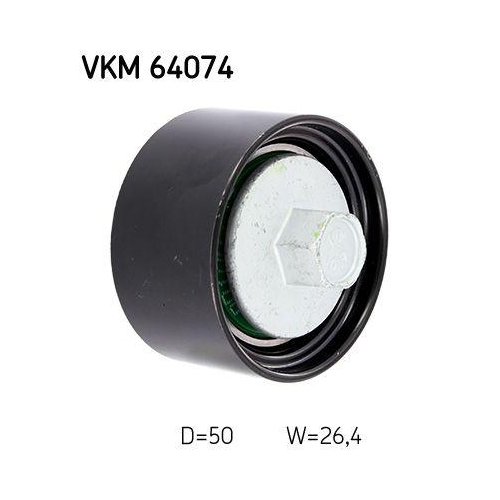 Ролик обвідний/напрямний поліклинового ременя SKF VKM 64074 для HYUNDAI KIA, фото №2