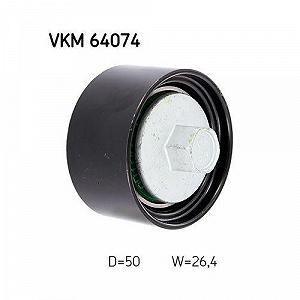 Ролик обвідний/напрямний поліклинового ременя SKF VKM 64074 для HYUNDAI KIA synthetic.ua - Фото 1