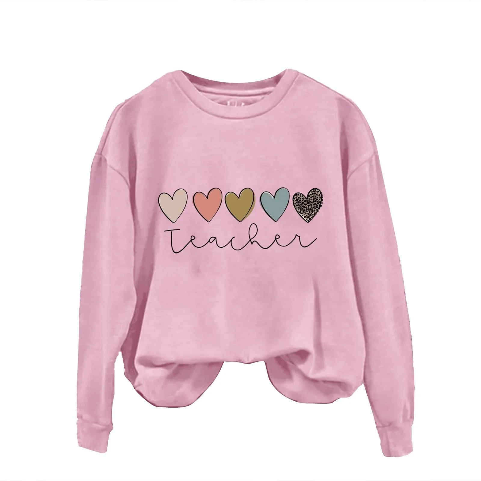 Свитшот Женский ко Дню Святого Валентина Сердце Графика Термоподкладка Круглый вырез Длинный рукав Пуловер, фото №2 Свитшот Женский ко Дню Святого Валентина Сердце Графика Термоподкладка Круглый вырез Длинный рукав Пуловер, фото №2